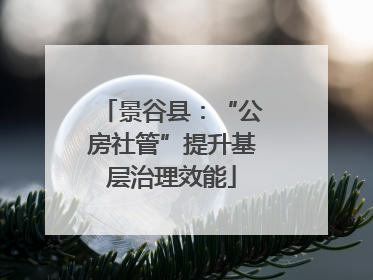 景谷县：“公房社管”提升基层治理效能