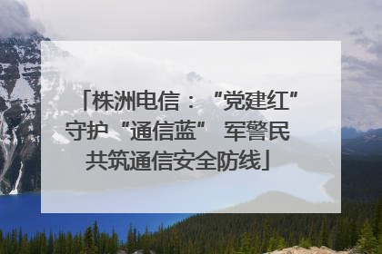 株洲电信：“党建红”守护“通信蓝” 军警民共筑通信安全防线