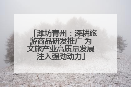 潍坊青州：深耕旅游商品研发推广 为文旅产业高质量发展注入强劲动力