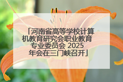 河南省高等学校计算机教育研究会职业教育专业委员会 2025 年会在三门峡召开