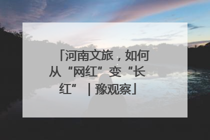 河南文旅，如何从“网红”变“长红”｜豫观察