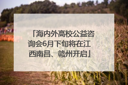 海内外高校公益咨询会6月下旬将在江西南昌、赣州开启