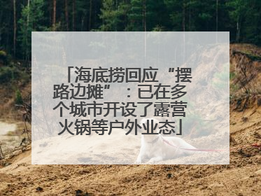 海底捞回应“摆路边摊”：已在多个城市开设了露营火锅等户外业态