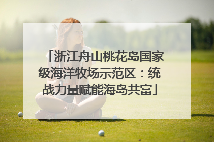 浙江舟山桃花岛国家级海洋牧场示范区：统战力量赋能海岛共富