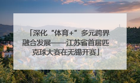 深化“体育+”多元跨界融合发展——江苏省首届匹克球大赛在无锡开赛