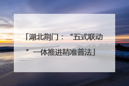 湖北荆门：“五式联动”一体推进精准普法