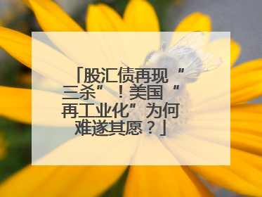 股汇债再现“三杀”！美国“再工业化”为何难遂其愿？