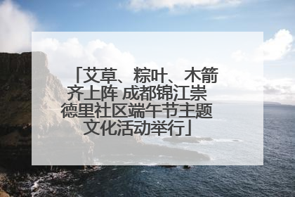 艾草、粽叶、木箭齐上阵 成都锦江崇德里社区端午节主题文化活动举行