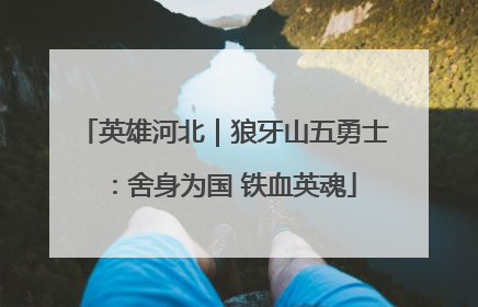 英雄河北｜狼牙山五勇士：舍身为国 铁血英魂