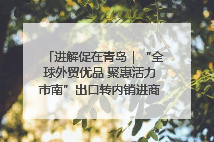 进解促在青岛｜“全球外贸优品 聚惠活力市南”出口转内销进商超专场活动启动