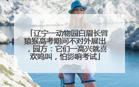辽宁一动物园白眉长臂猿猴高考期间不对外展出，园方：它们一高兴就喜欢鸣叫，怕影响考试