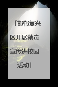 邯郸复兴区开展禁毒宣传进校园活动