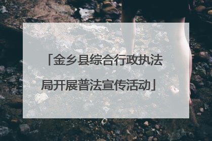 金乡县综合行政执法局开展普法宣传活动