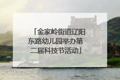 金家岭街道辽阳东路幼儿园举办第二届科技节活动