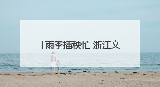 雨季插秧忙 浙江文成“丰”光美如画