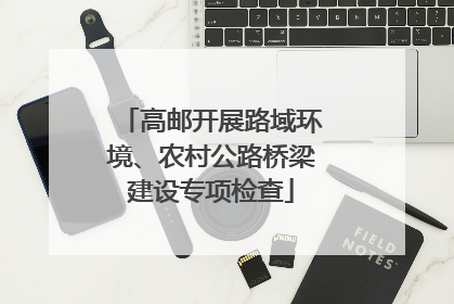高邮开展路域环境、农村公路桥梁建设专项检查