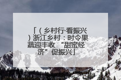 （乡村行·看振兴）浙江乡村：时令果蔬迎丰收 “甜蜜经济”促振兴