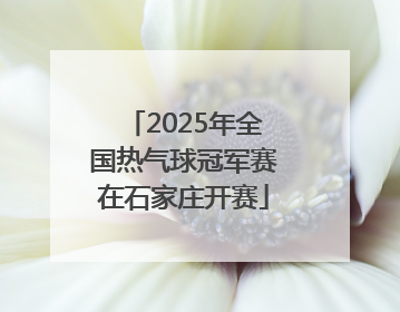 2025年全国热气球冠军赛在石家庄开赛