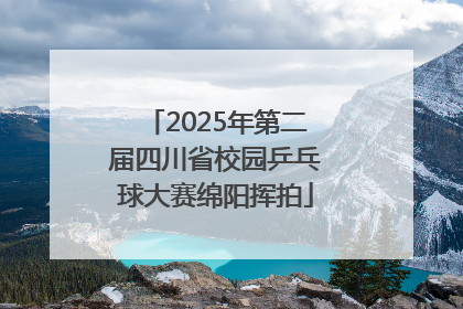2025年第二届四川省校园乒乓球大赛绵阳挥拍