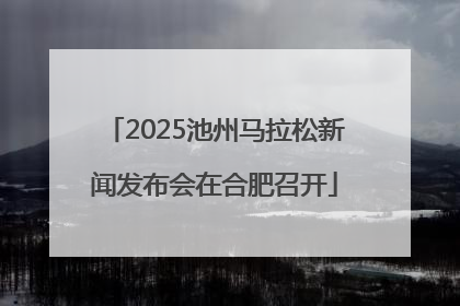 2025池州马拉松新闻发布会在合肥召开