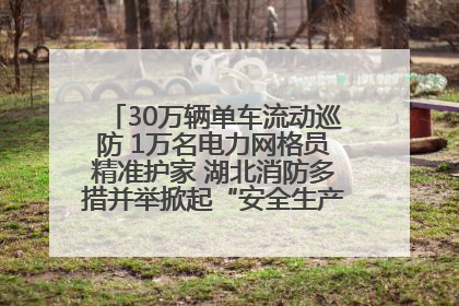 30万辆单车流动巡防 1万名电力网格员精准护家 湖北消防多措并举掀起“安全生产月”宣传热潮